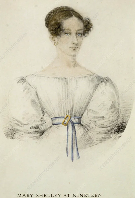 Mary Shelley at Nineteen, wife of poet Percy Bysshe Shelley